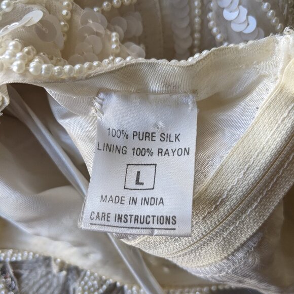 VINTAGE beaded masterpeice - 80's top and skirt, - Picture 5 of 16